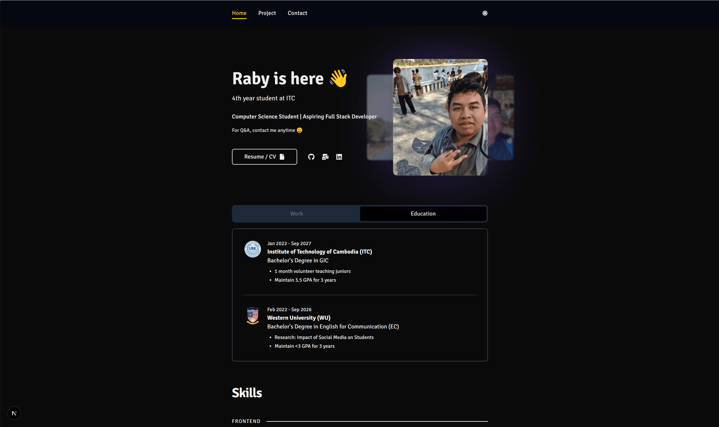 Personal Portfolio (New Version)