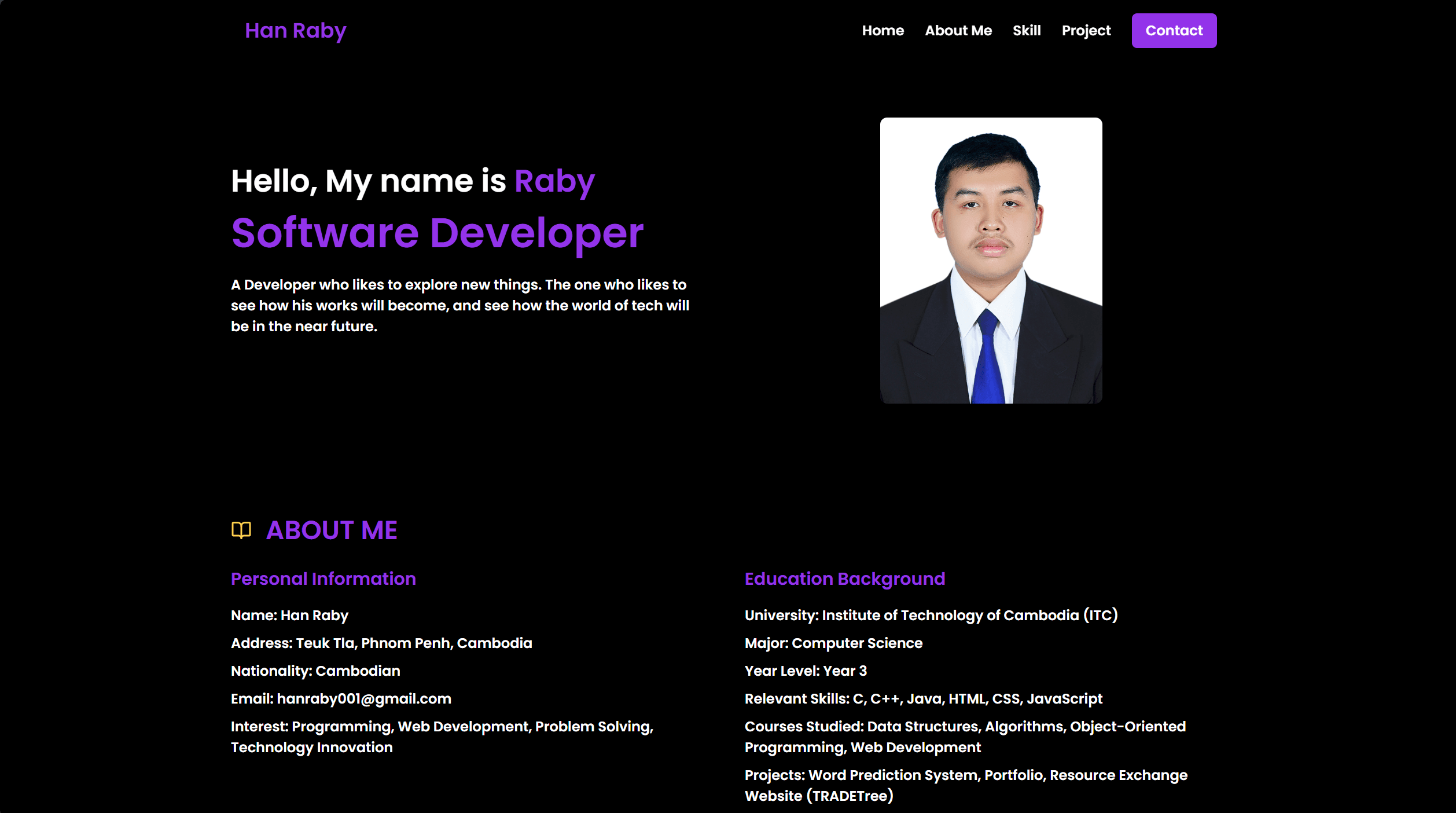 Portfolio (First Version)